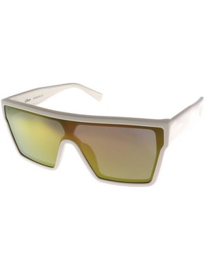 S.oliver Sonnenbrille Mit Eckigem Rahmen - Weiß