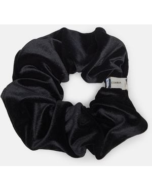 Comma, Samt-Scrunchies Mit Schmuckdetail - Schwarz