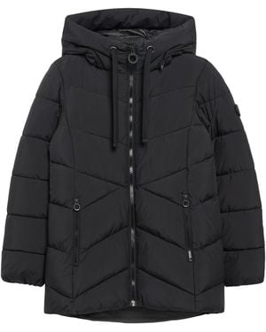 S.oliver Pufferjacke Mit Kapuze - Schwarz