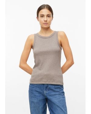 S.oliver Ripptop Mit Stickerei - Grau