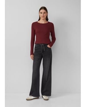 S.oliver Jeans Suri / Regular Fit / Mid Rise / Wie Leg - Rot