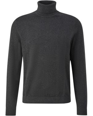 S.oliver Rollkragenpullover Aus 100% Baumwolle - Schwarz
