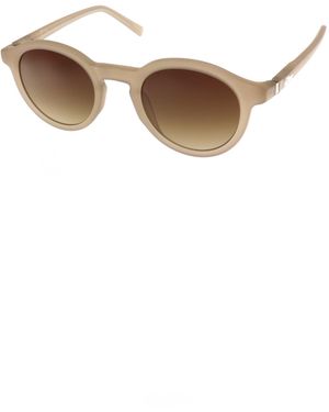 S.oliver Sonnenbrille Mit Rundem Rahmen - Weiß