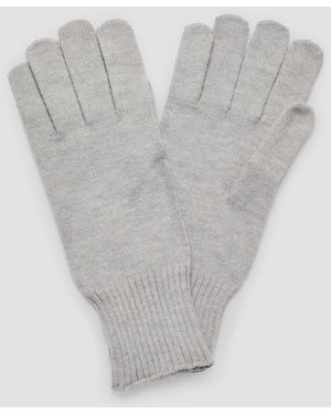 S.oliver Handschuhe aus Feinstrick mit Stulpe - Grau
