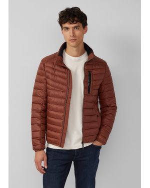 S.oliver Leichte Steppjacke mit sportiven Kontrastdetails | 360° Circular Vision - Braun
