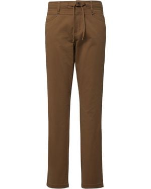 S.oliver Slim Fit-Hose Aus Baumwollsatin - Braun
