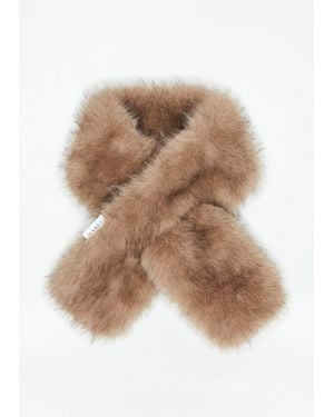 Comma, Fake-Fur-Schal - Natur
