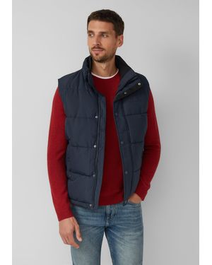 S.oliver Sportive Steppweste mit Logo-Details - Rot