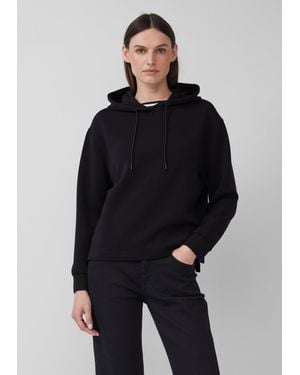S.oliver Scuba-Hoodie mit Seitenschlitzen - Blau