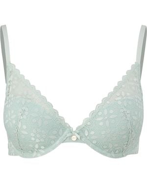 S.oliver Push-Up Bh Aus Microfaser - Blau