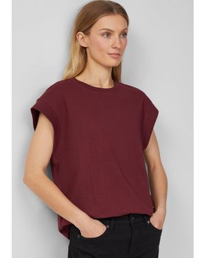 S.oliver T-Shirt im Relaxed Fit mit überschnittenen Schultern - Lila