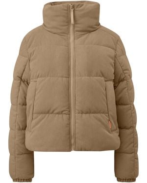 QS Pufferjacke Aus Cord - Natur