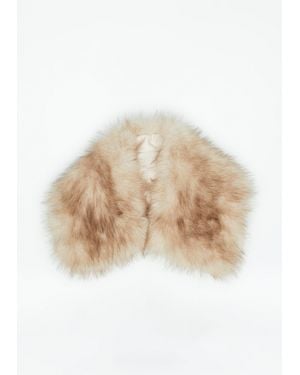 Comma, Fake-Fur-Kragen - Natur