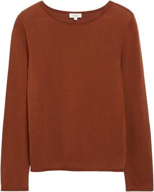 S.oliver Feinstrickpullover Mit Rollkante - Braun