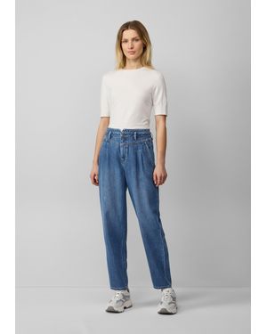 S.oliver Ankle-Jeans / Relaxed Fit / High Rise / Barrel Leg - Blau