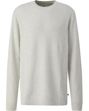 S.oliver Struktur-Pullover Aus 100% Baumwolle - Grau