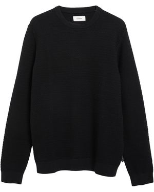 S.oliver Strukturierter Pullover Aus 100% Baumwolle - Schwarz