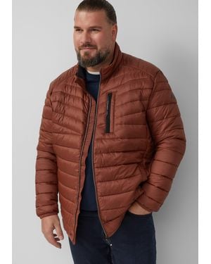S.oliver Leichte Steppjacke mit sportiven Kontrastdetails | 360° Circular Vision - Braun