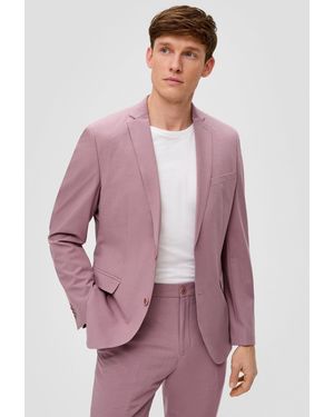 S.oliver S.O PURE: Anzugsakko aus Stretch-Fabric - Lila
