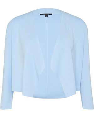 Comma, Feinstrick-Cardigan Mit Ajour-Detail - Blau