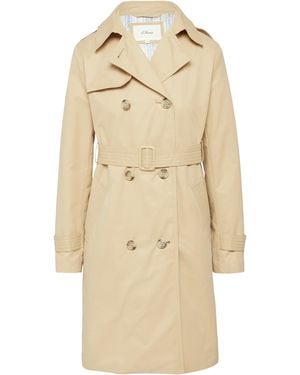 S.oliver Trenchcoat Mit Streifen-Futter - Natur