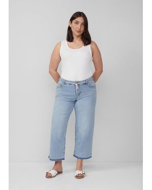S.oliver Croped Jeans / Straight Fit / Mid Rise / Straight Leg - Blau