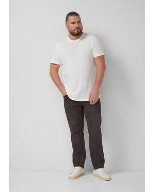 S.oliver Coloured Denim Casby / Relaxed Fit / Mid Rise / Straight Leg - Weiß