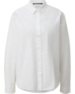 QS Cleane Bluse Aus Baumwolle - Weiß