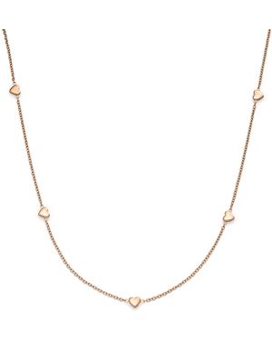 S.oliver Edelstahlkette Mit Herz-Details - Mettallic
