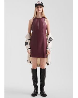 QS Minikleid in Lederoptik - Rot