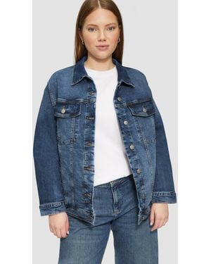 QS Schmal geschnittene Denimjacke in authentischer Waschung - Blau