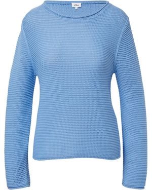 S.oliver Leichter Strickpullover - Blau