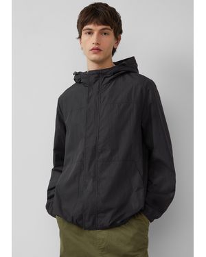 QS Packable Windbreaker mit Kapuze - Grau