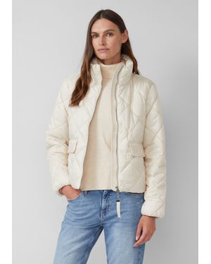 S.oliver Leichte Steppjacke mit Stehkragen - Natur