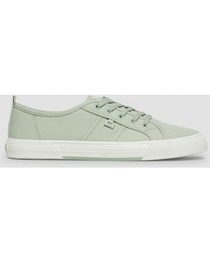S.oliver Textil-Sneaker Mit Logo-Plättchen - Grün
