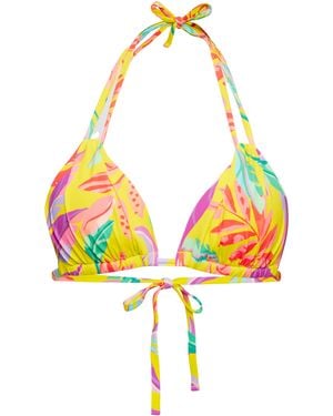 S.oliver Triangel-Bikinitop - Gelb