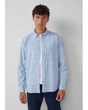 S.oliver Regular Fit: Hemd aus Baumwolle mit Button-Down-Kragen - Blau