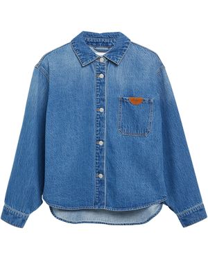 Comma, Denim Overshirt - Blau