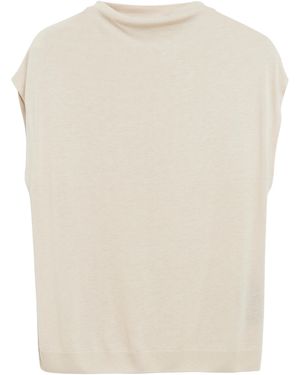 Comma, Fließendes Shirt Aus Lyocellmix - Weiß
