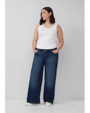 S.oliver Jeans / Relaxed Fit / Mid Rise / Wide Leg - Blau