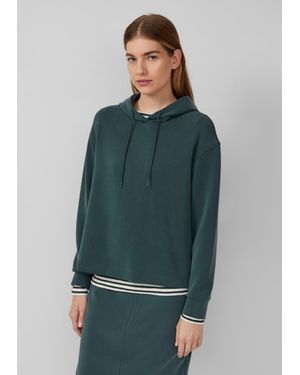 S.oliver Scuba-Hoodie mit Seitenschlitzen - Grün