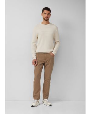 S.oliver Coloured Denim Benito / Regular Fit / Mid Rise / Straight Leg - Natur