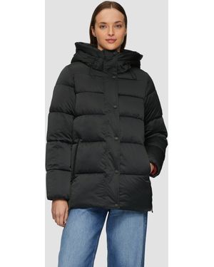 S.oliver Pufferjacke in Satin-Optik - Schwarz