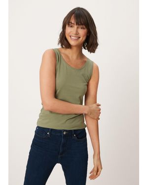S.oliver Basic Top aus Jersey - Weiß