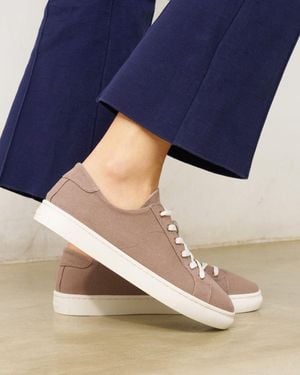 Soludos Ibiza Canvas Sneaker | Cafe Taupe - Blue