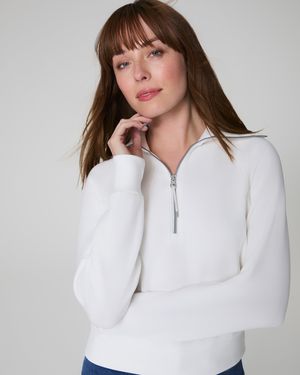 Spanx Airessentials Half Zip Top - Blue