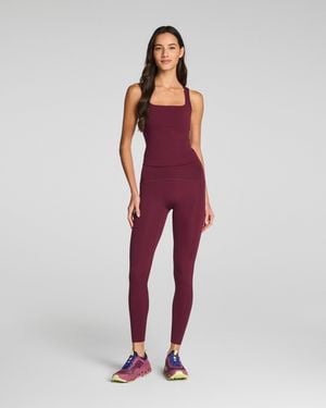 Spanx Shape Booty Boost Full Length Leggings - Red