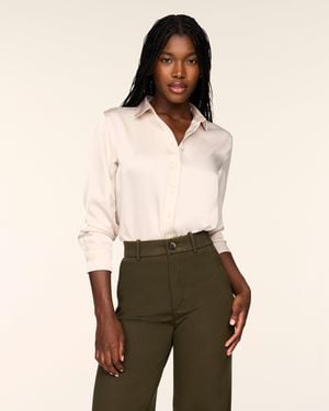 Spanx Silky Smooth Button-Down Bodysuit - Natural