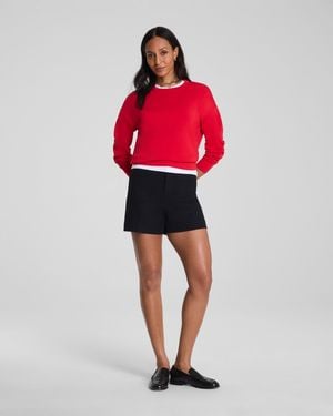Spanx Supersmooth Stretch Twill Shorts With Patch Pockets, 5" - Red