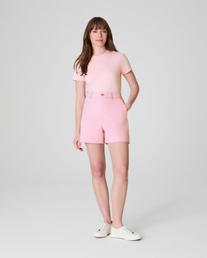Spanx Supersmooth Stretch Twill Short, 5" - Pink